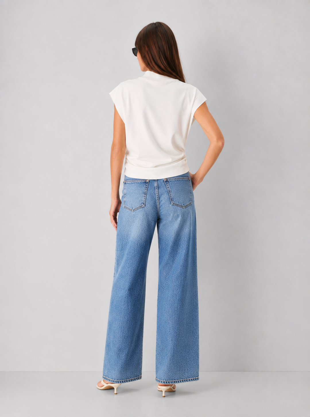 Sweater Vest with Shirring Detail
