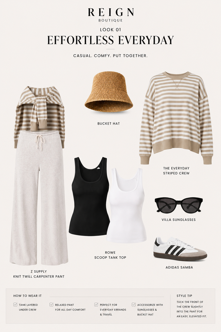 Click through the 15 style board outfit options