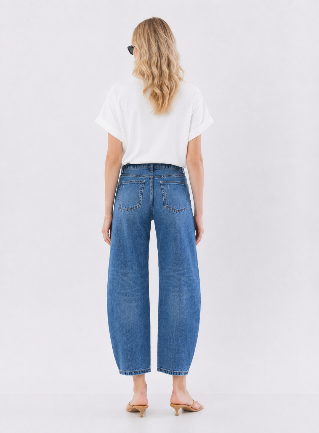 Vervet High Rise Barrel Jeans