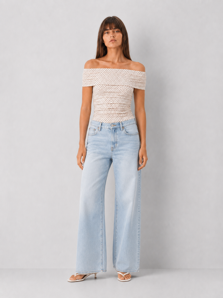 Polka Dot Mesh Top - FINAL SALE