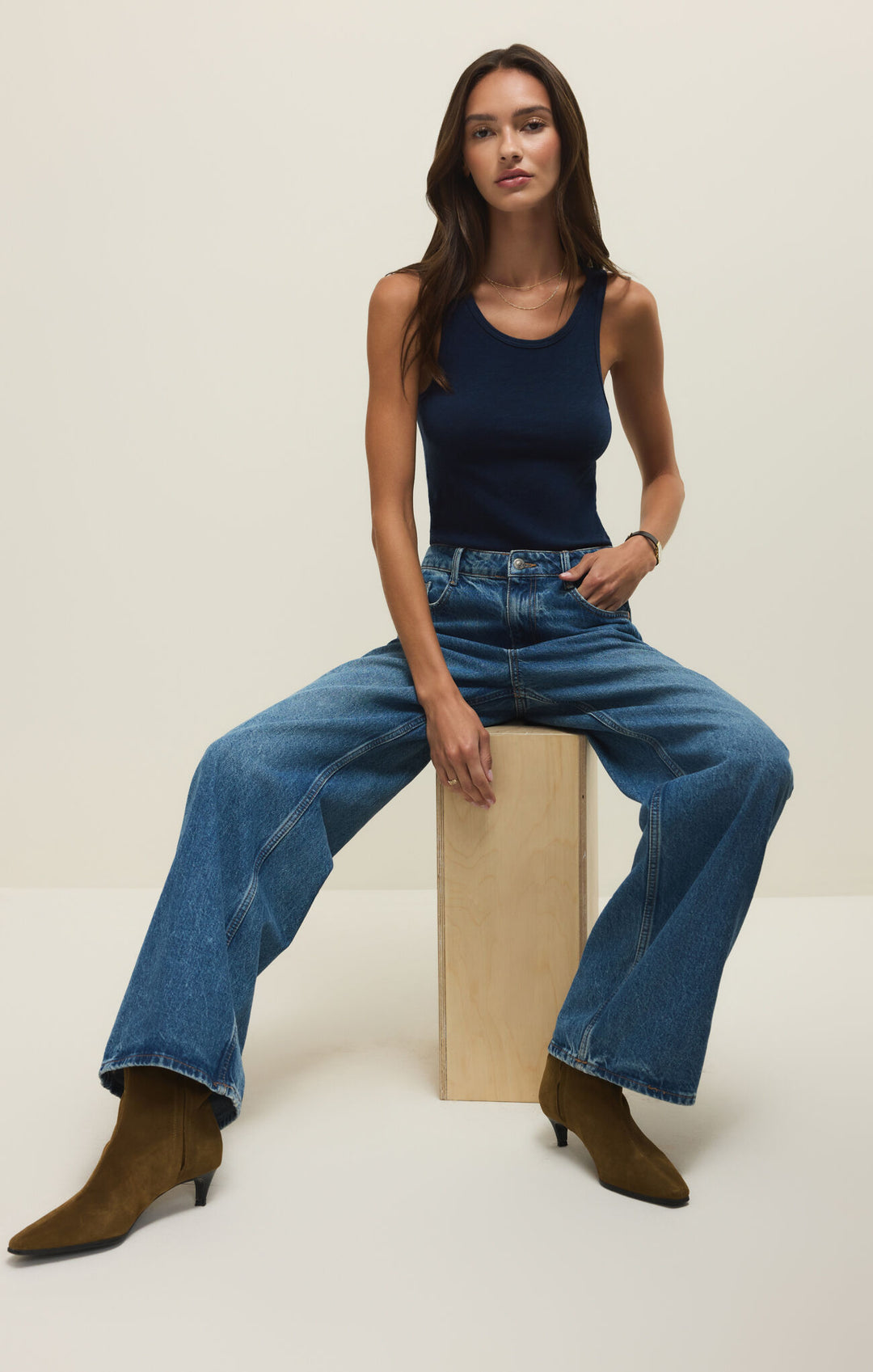 Z Supply Classic Slub Scoop Tank Top