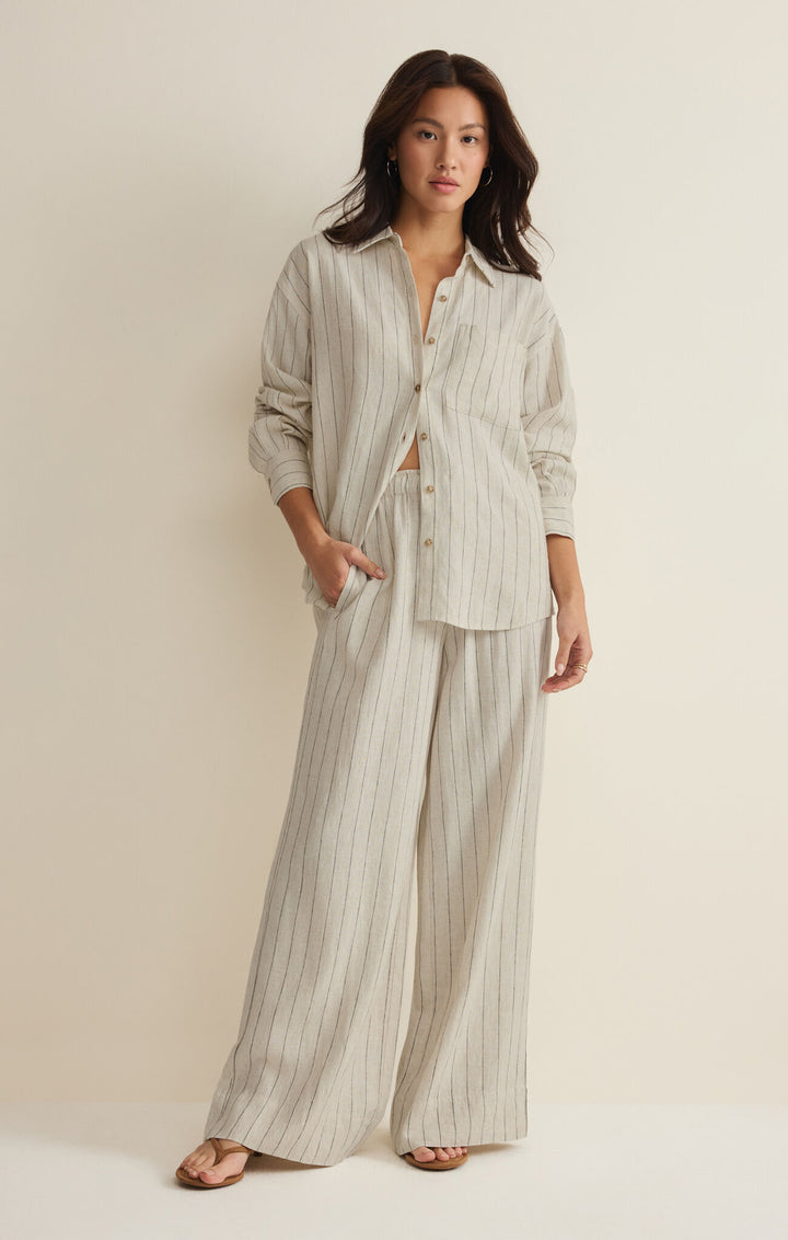 Preorder Z Supply Henri Striped Wide Leg Pants