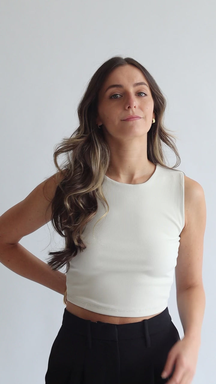 Sleeveless Crop Top