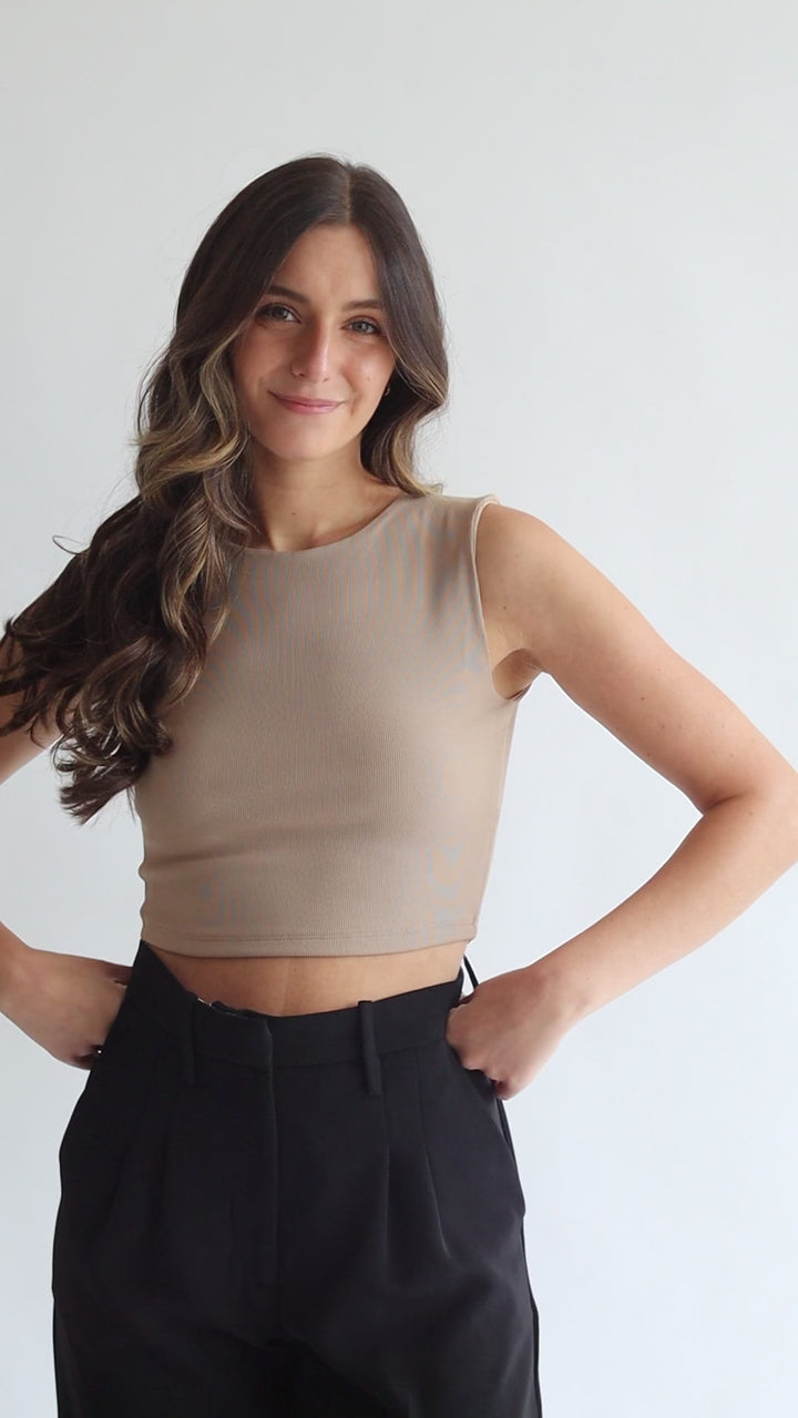 Sleeveless Crop Top