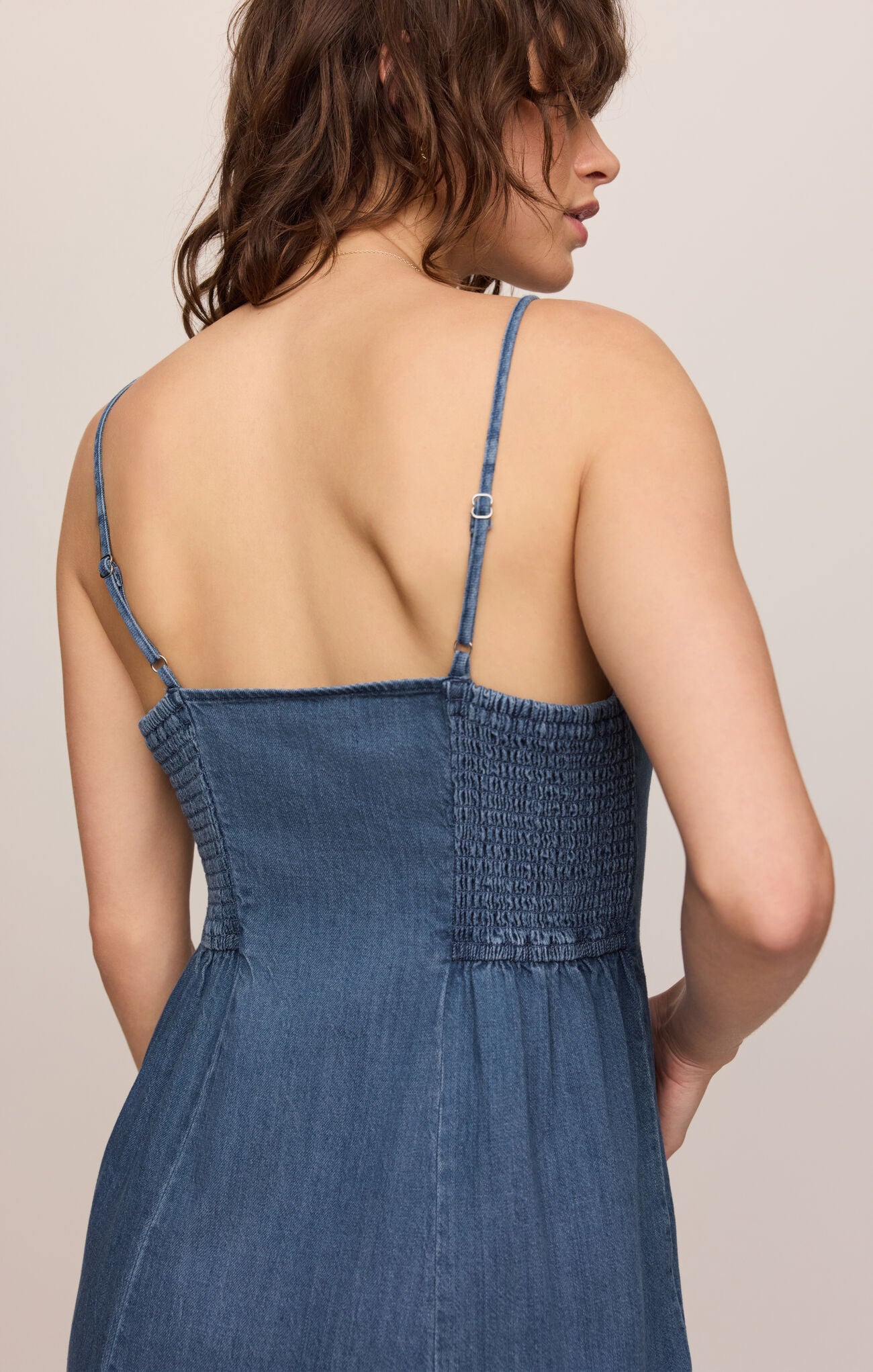 ワンピース Aine set mini dress Z Supply Angel Eyes Denim Mini Dress – Reign Boutique