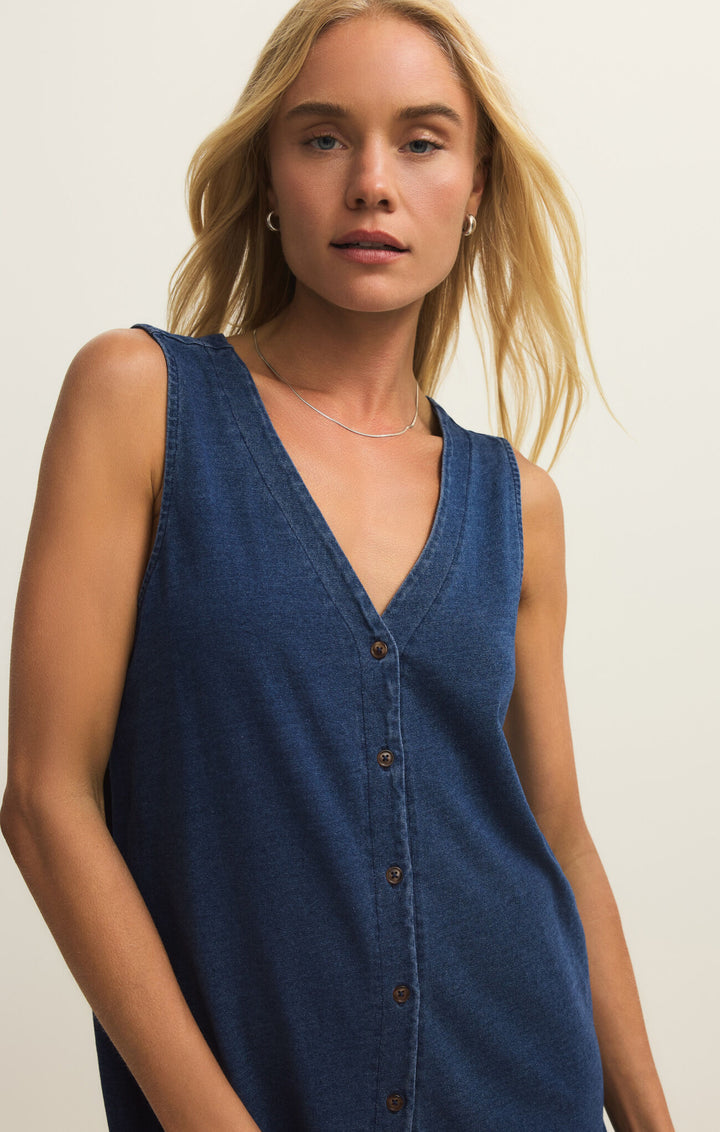 Z Supply Solace Denim Mini Dress