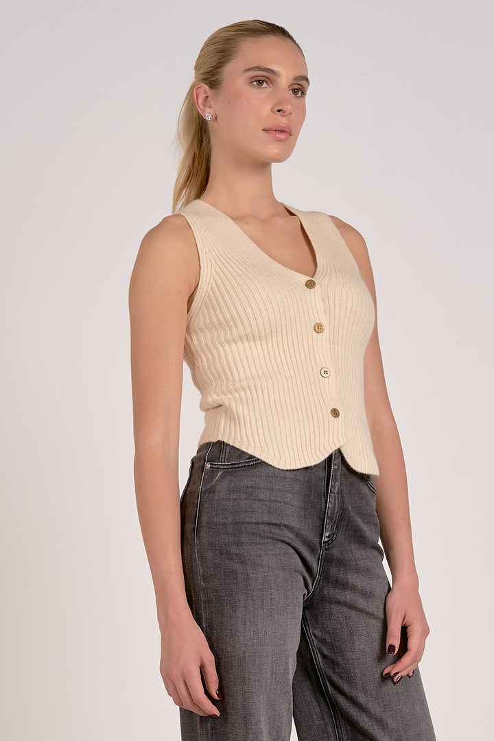 Button Down Knit Vest
