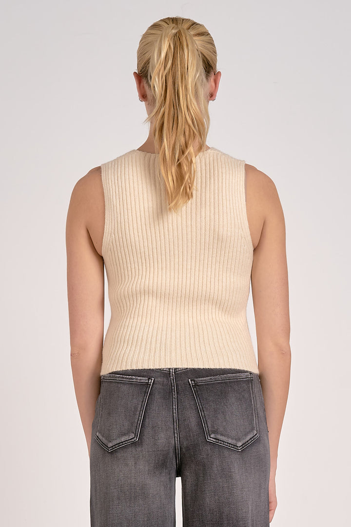 Button Down Knit Vest