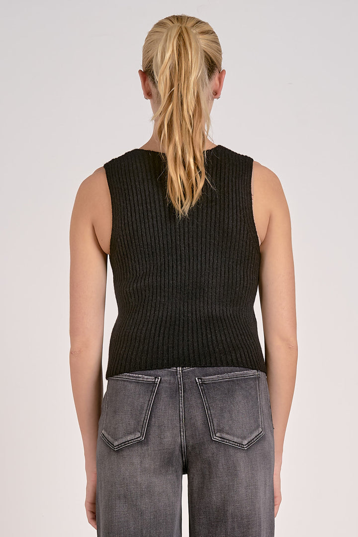 Button Down Knit Vest