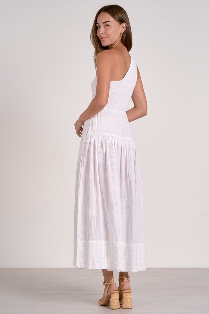Off Shoulder Smocked Maxi Dress