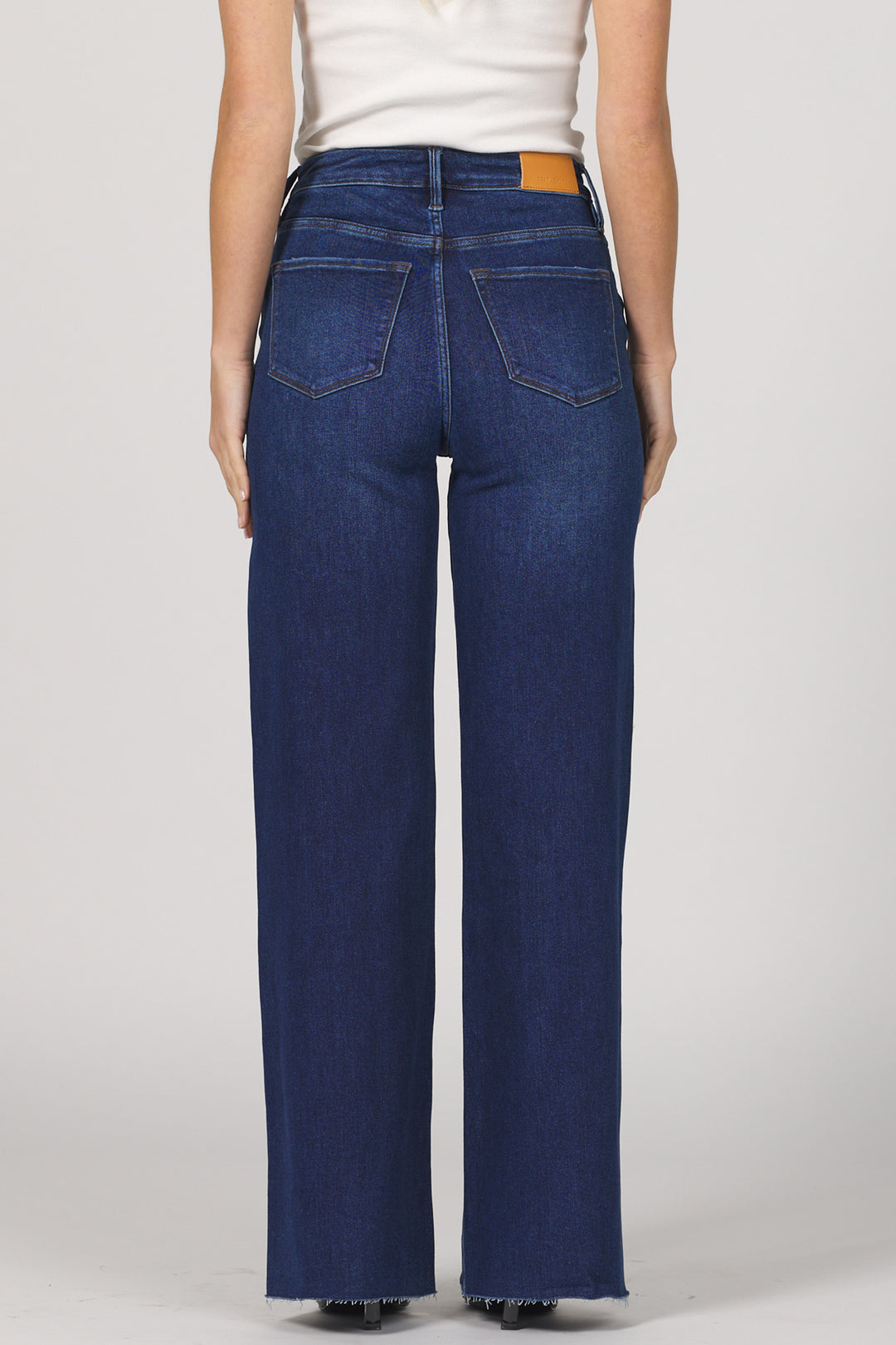 Dear John Denim Fiona Wide Leg Jeans Dark Knight
