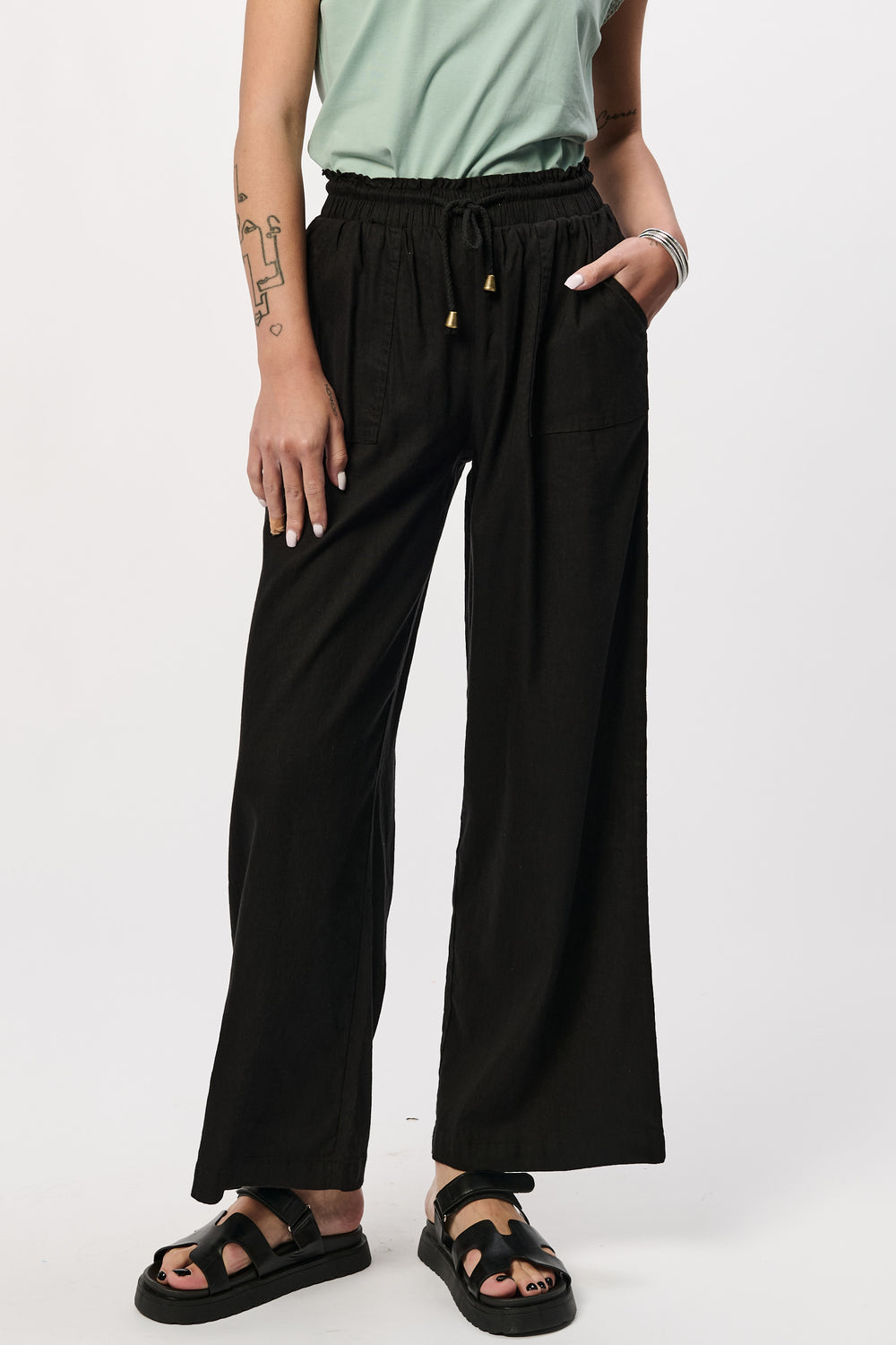 Pre Order Stormi Linen Drawstring Pants
