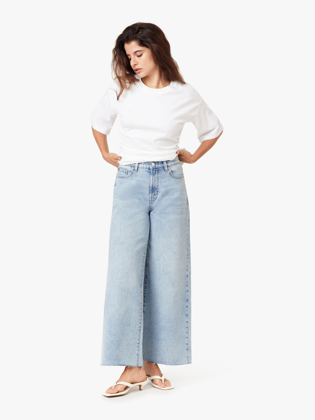 Habitual Denver High Rise Wide Leg Crop Jean