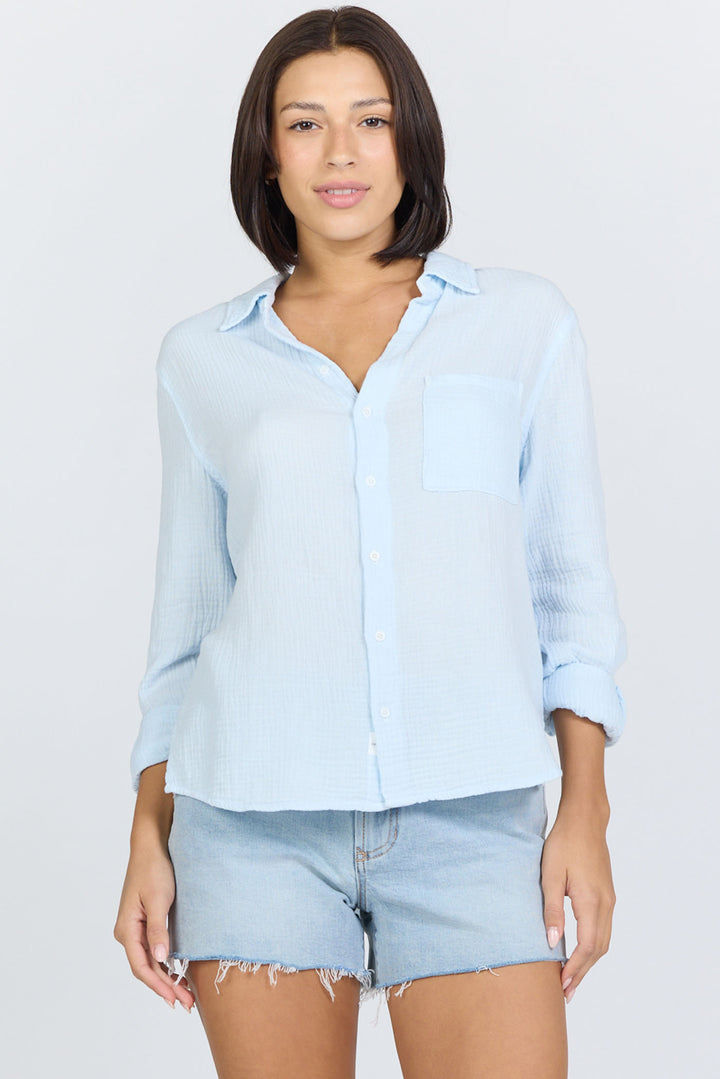 Dear John Gaia Gauze Button Down