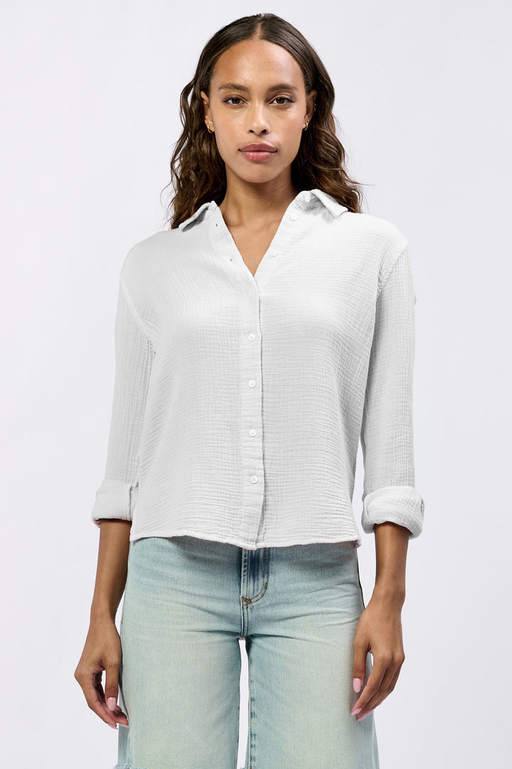 Dear John Gaia Gauze Button Down