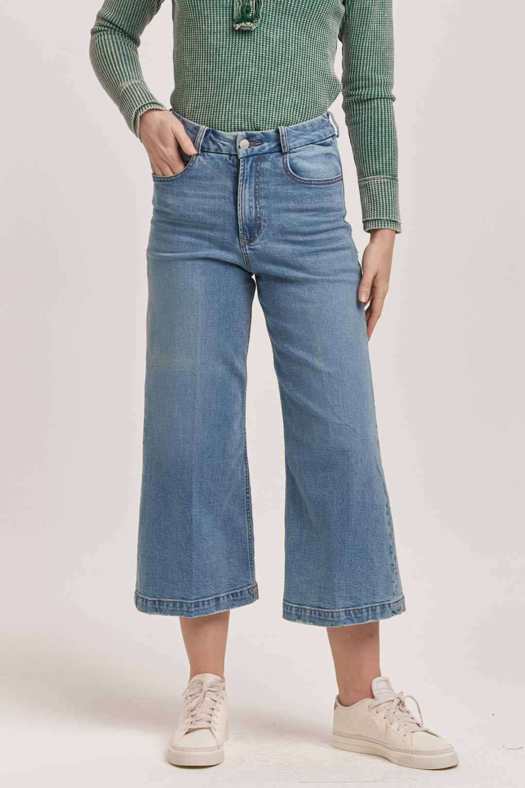 Audrey Super High Rise Cropped Wide Leg