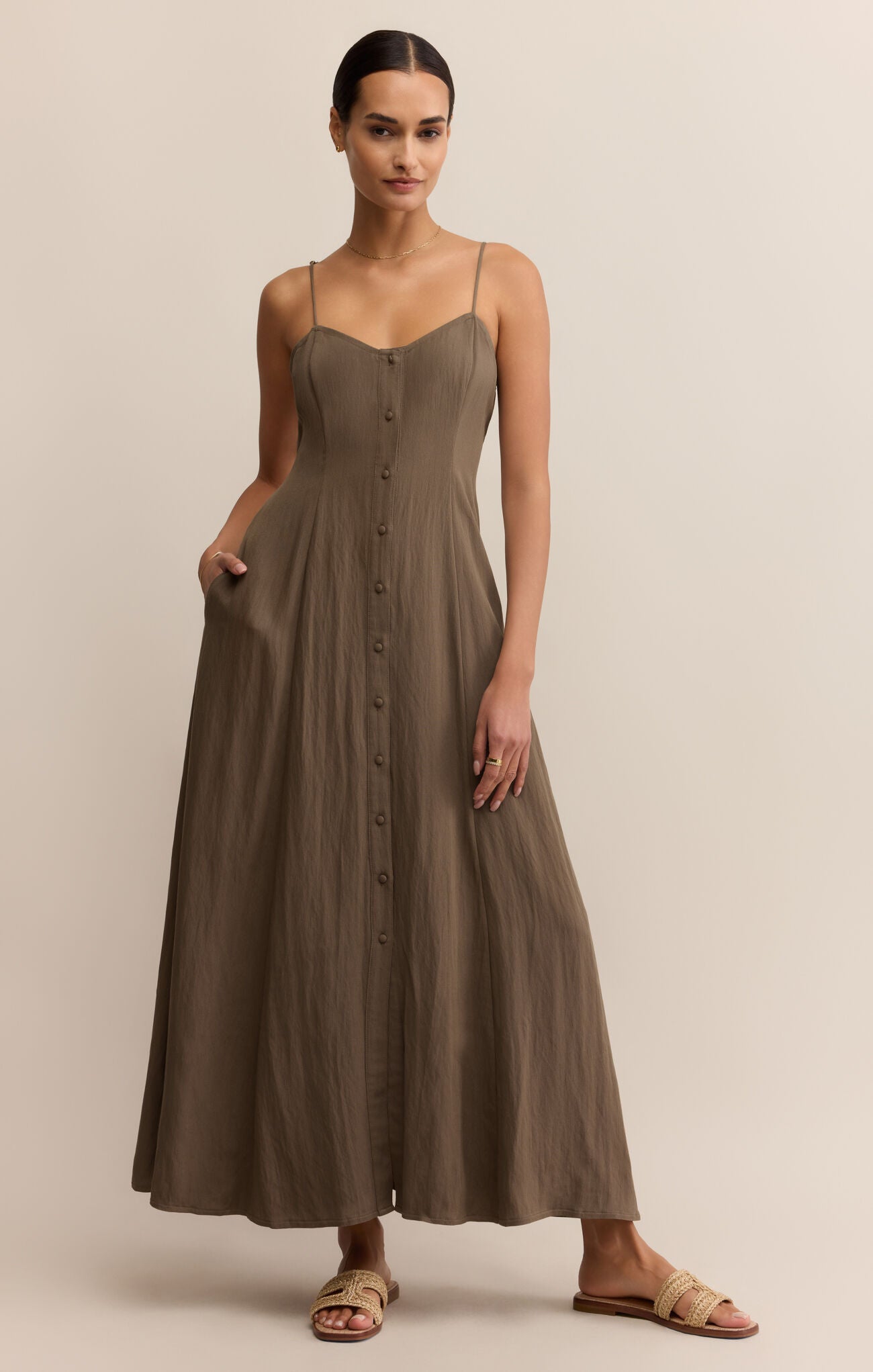 sayapiiiiiiiii♡ Z Supply Angel Eyes Midi Dress – Reign Boutique