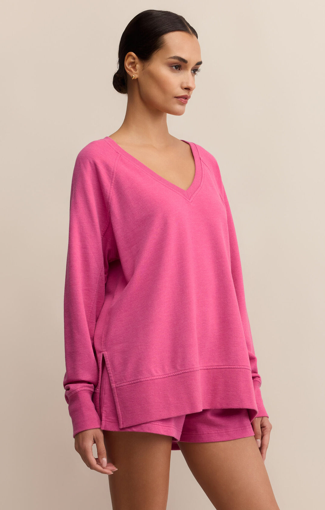 Z Supply Weekender V Neck Sweatshirt