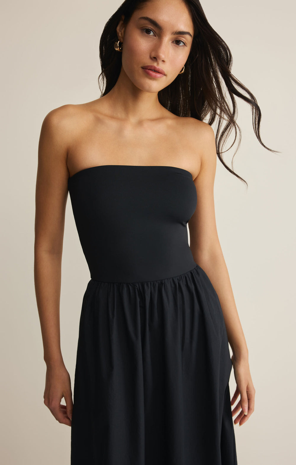 Z Supply Sunsought Strapless Midi Dress