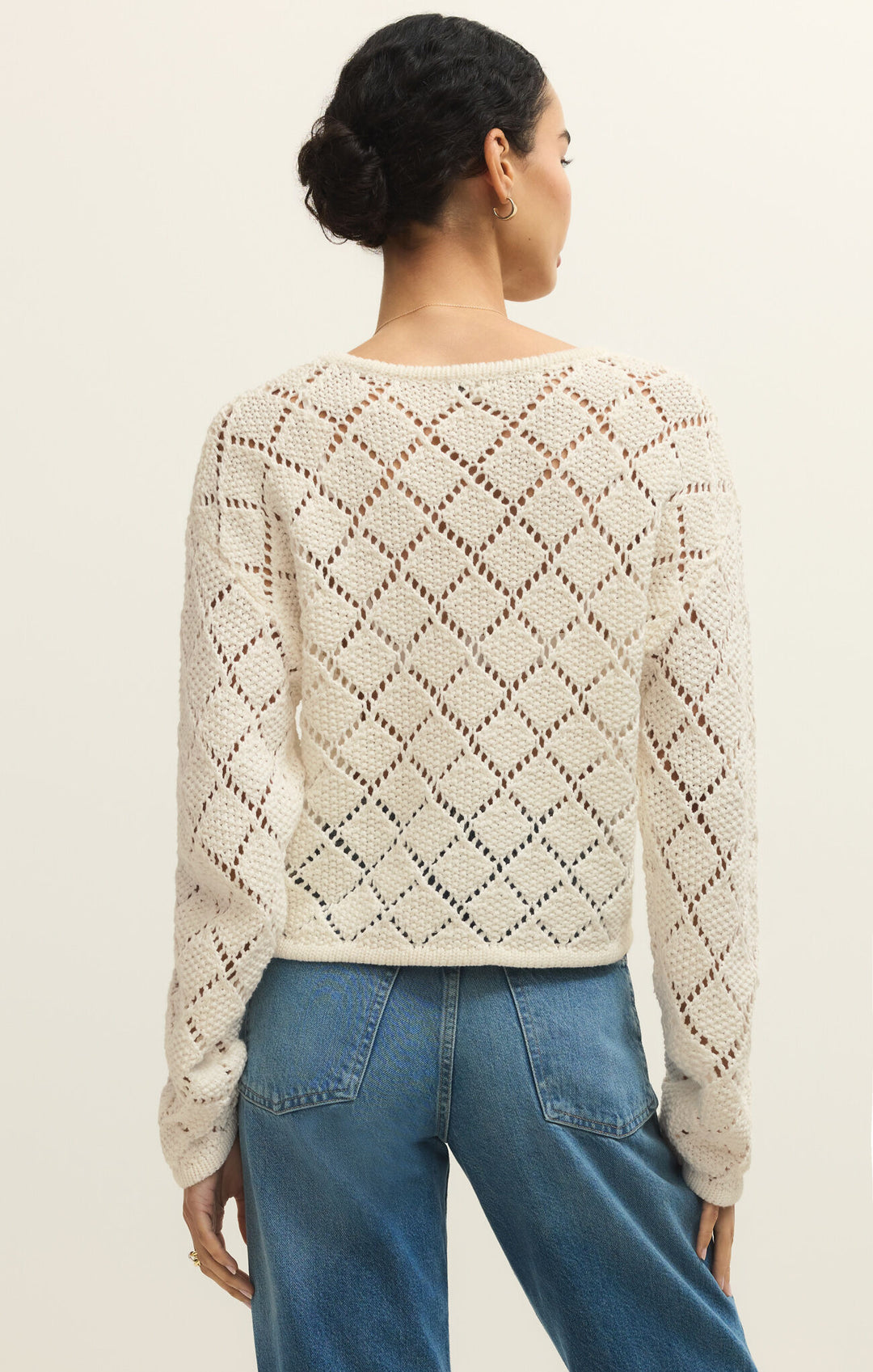 Z Supply Hullen Crochet Sweater